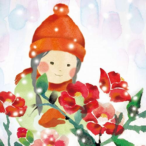 Amazon.co.jp: 榎本早織『椿と少女』高精彩工芸画+手彩 人物画 花鳥画